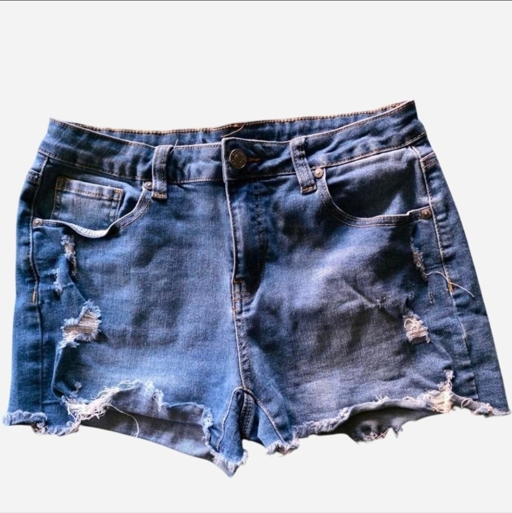 Distressed Jean Shorts